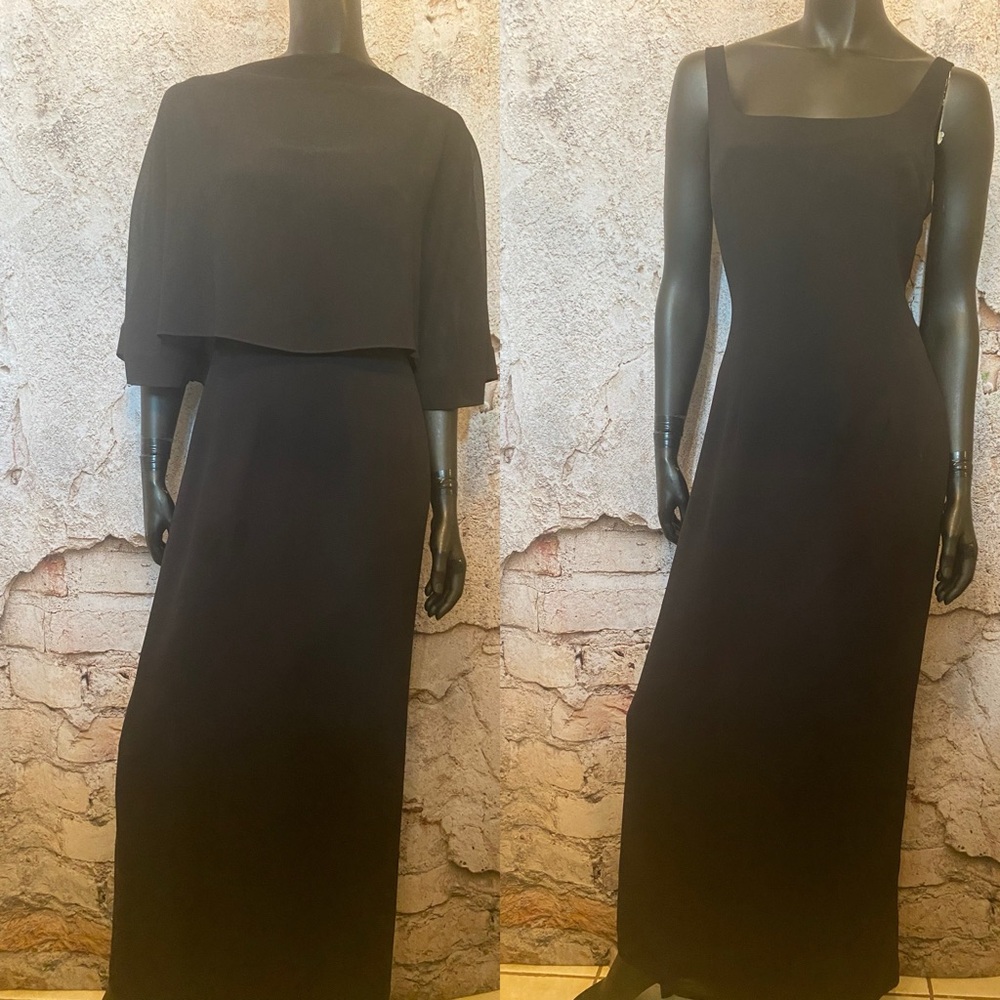 Rouie Black Elegant 2 Piece Fitted Maxi Dress NEW 🇨🇦
